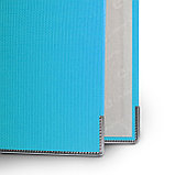 Папка-регистратор PP 80мм голубой, метал.окантовка/карман, собранная, фото 4
