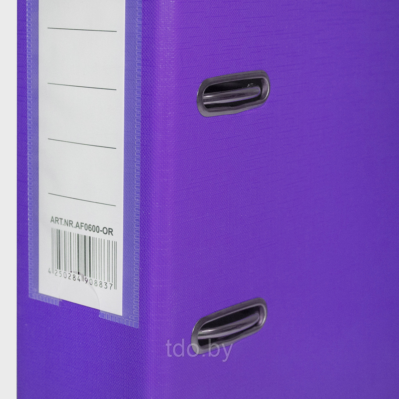 Папка-регистратор PP 80мм фиолетовый, метал.окантовка/карман, собранная - фото 6 - id-p200954158