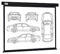 Экран Cactus Wallscreen CS-PSW-213X213-BK, 213х213 см, 1:1, настенно-потолочный черный