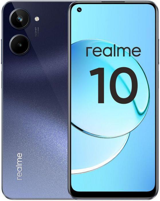 Смартфон REALME 10 4G 8/128Gb, RMX3630, черный - фото 1 - id-p200571891