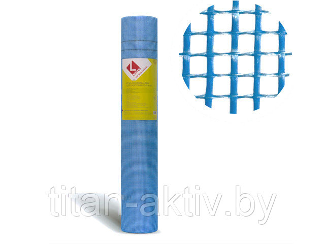 Стеклосетка штукатурная 5х5, 1мх50м, 1700Н, синяя, PROFESSIONAL (разрывная нагрузка 1700Н/м2) (LIHTA