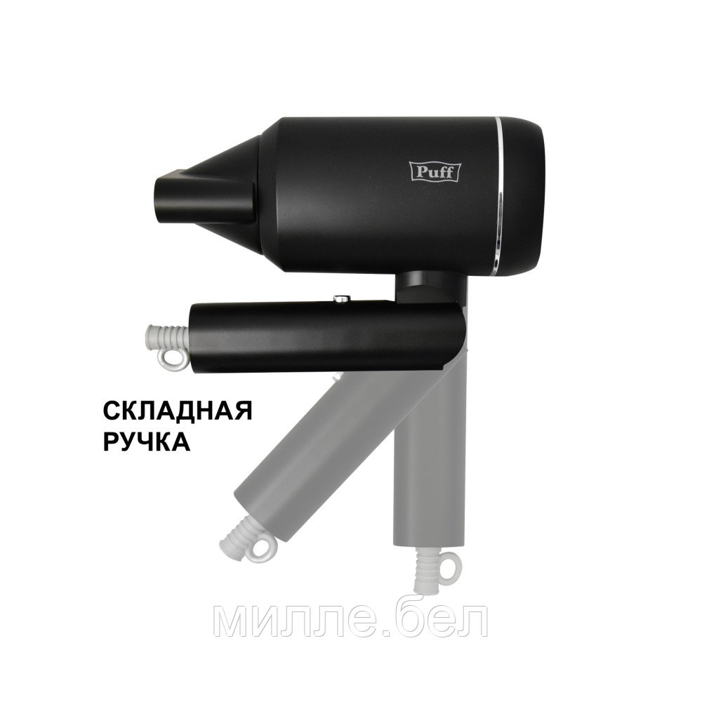 Фен для волос настенный Puff-1801 Black - фото 9 - id-p201045055