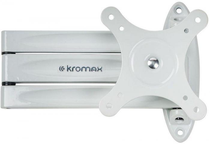 Кронштейн для телевизора Kromax TECHNO-11, 10-32", настенный, поворот и наклон, белый [29002] - фото 4 - id-p200508977