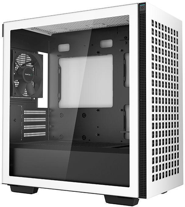 Корпус mATX DeepCool CH370, Mini-Tower, без БП, белый [ch370 white] - фото 4 - id-p200508996