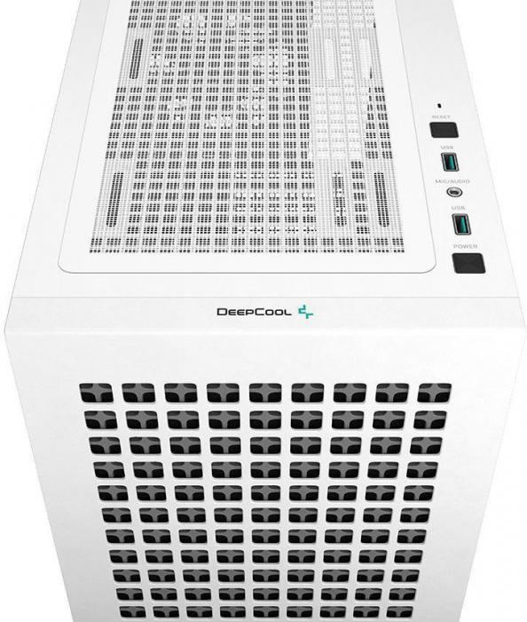 Корпус mATX DeepCool CH370, Mini-Tower, без БП, белый [ch370 white] - фото 10 - id-p200508996