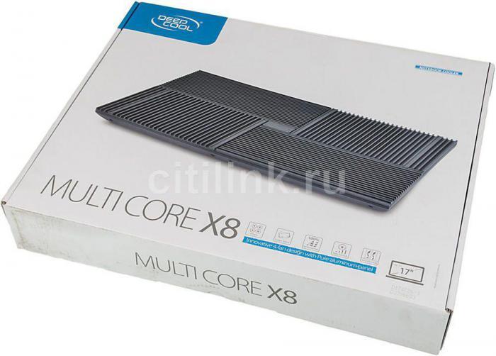 Подставка для ноутбука DeepCool Multi Core X8, 17", 381х268х29 мм, 2хUSB, вентиляторы 4 х 1290г [multi corex8] - фото 6 - id-p200514120