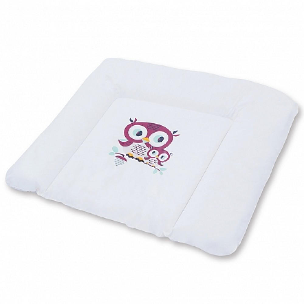 BER BER Пеленальный матрас DINO MAT XL 80 OWL СОВЫ Бордо 80*2*70