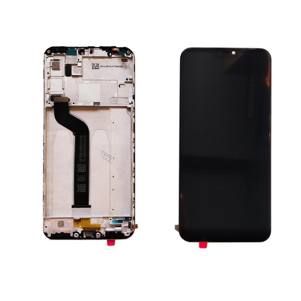 Дисплей (экран) Xiaomi Redmi 6 Pro c тачскрином и рамкой (black)
