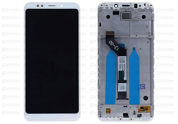 Дисплей (экран) Xiaomi Redmi 5 Plus c тачскрином и рамкой (white), фото 2
