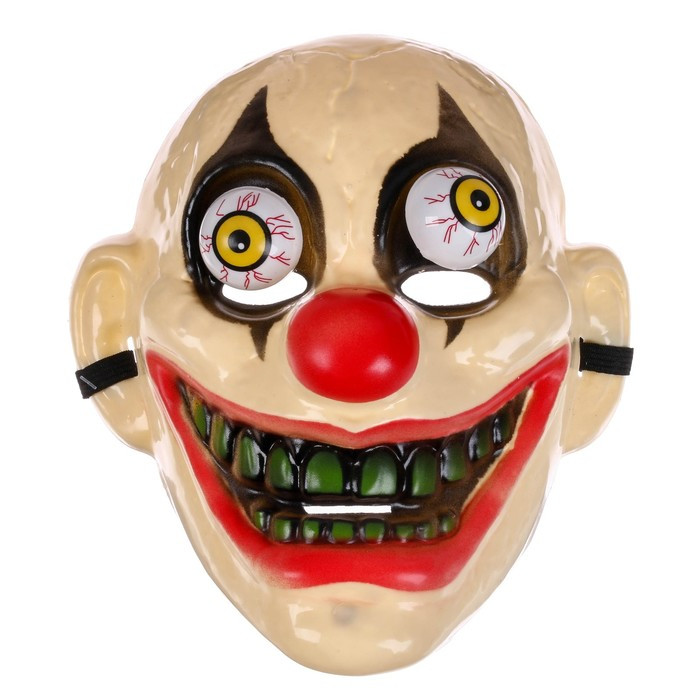 Карнавальная маска «Клоун» с глазами на пружине - фото 1 - id-p201127324