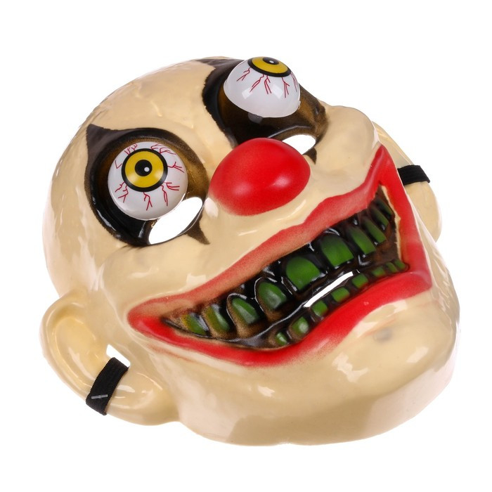 Карнавальная маска «Клоун» с глазами на пружине - фото 2 - id-p201127324