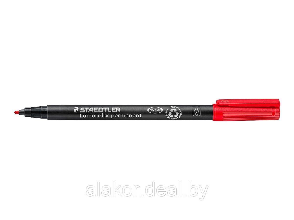 Маркер перманентный STAEDTLER Lumocolor 317, М, красный, 1мм - фото 1 - id-p201190718