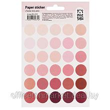 Наклейка бумажная "Trecker dots pink", 1 лист, 21x12 см
