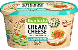 Сыр творожный "Кремчиз" с массовой долей жира в сухом веществе 70 %, 400 г, (Bonfesto)