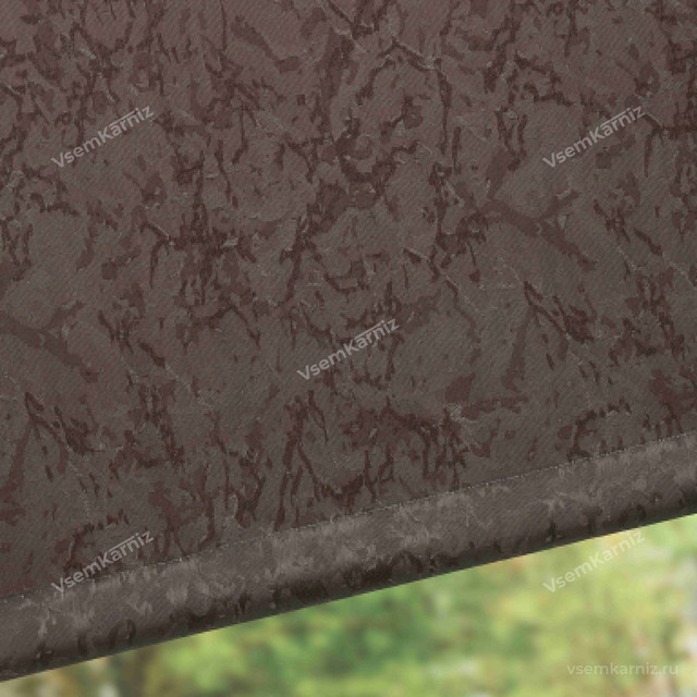 Рулонная штора Мини Lm Decor Жаккард Тёмный шоколад 38x160 см - фото 3 - id-p201209960