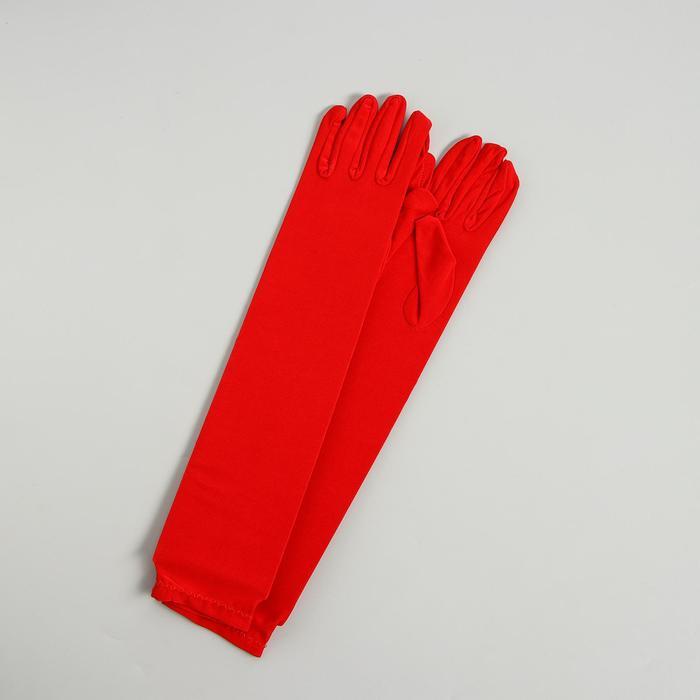 Карнавальные перчатки цвет красный - фото 2 - id-p201210281
