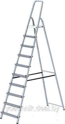 Лестница-стремянка алюм, 213 см 10 ступ, 6,5кг PRO STARTUL (ST9940-10)