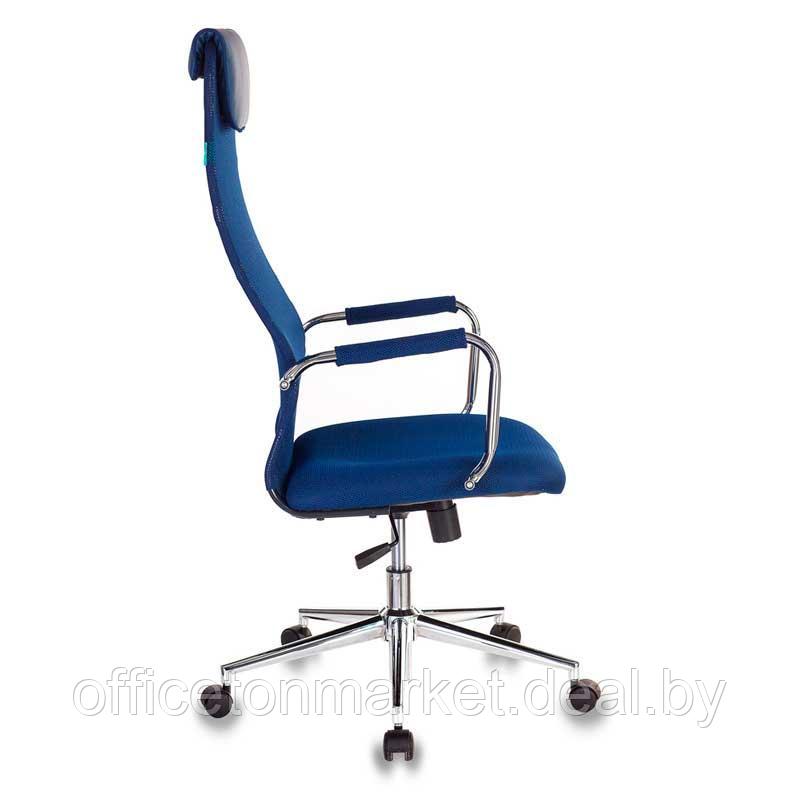 Кресло для руководителя "Бюрократ KB-9/DG", ткань, металл, синий - фото 3 - id-p201218988