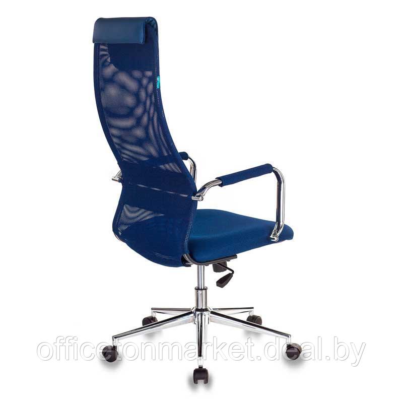 Кресло для руководителя "Бюрократ KB-9/DG", ткань, металл, синий - фото 4 - id-p201218988