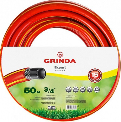 Поливочный армированный 3-х слойный шланг GRINDA EXPERT 30 атм, 3/4"х50м 8-429005-3/4-50_z02