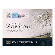 Блок для акварели Saunders Waterford CP натур белый 300 г/м² 410x310мм (20 листов) - фото 1 - id-p201229793