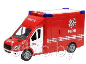 Детский Фургон Пожарная машина 666-08P для мальчиков, грузовик, игрушка для детей - фото 3 - id-p201230006