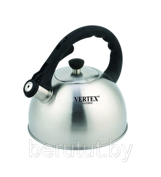 Чайник со свистком из нержавеющей стали 3 л Vertex Santorino VS-8423 - фото 1 - id-p201230256