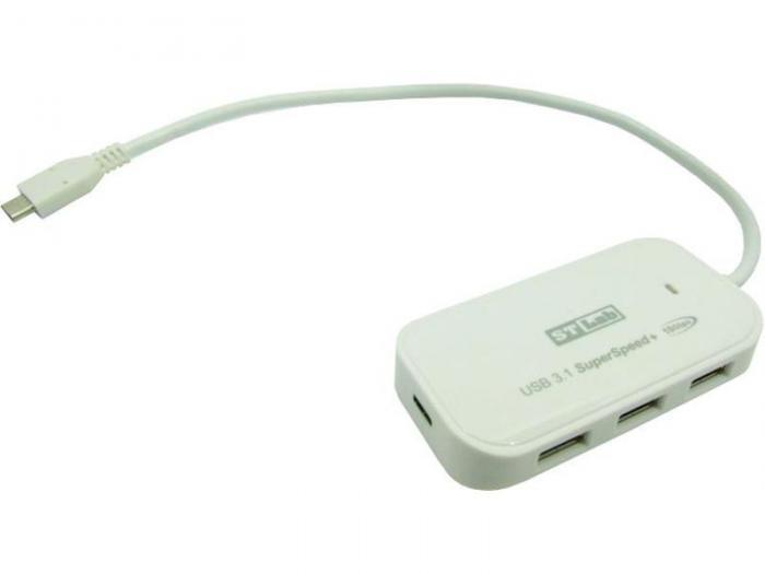 Хаб USB ST-Lab 4xUSB3.1 Gen.2 U-1700 - фото 1 - id-p201249048