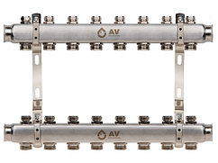 Коллекторная группа AVE162, 8 вых. AV Engineering (PRO серия Для отопления (радиаторы))