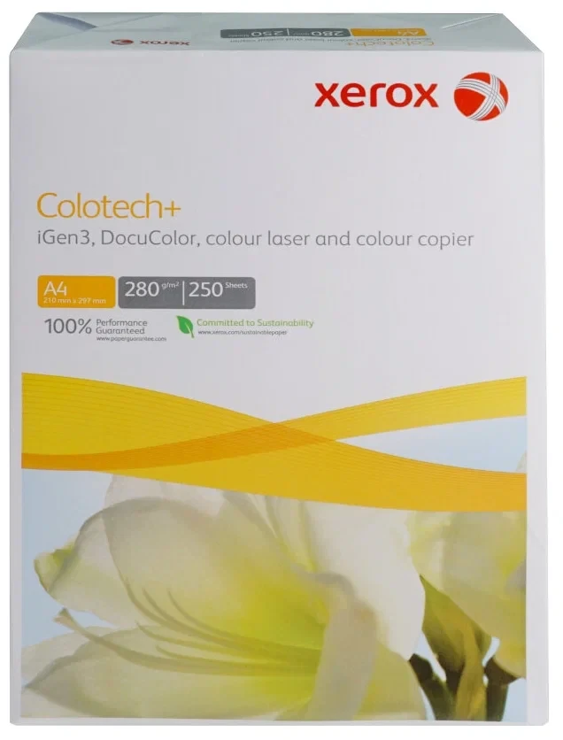 Бумага Xerox Colotech+, А4, 280г/м2, 250л (Цена с НДС)