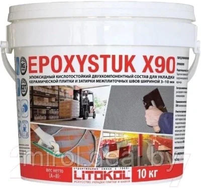 Фуга Litokol EpoxyStuk X90 C15 Grigio Ferro - фото 1 - id-p201257575