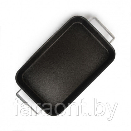 Сковорода прямоугольная с антипригарным покрытием (36x22х5 см) - фото 3 - id-p201258262
