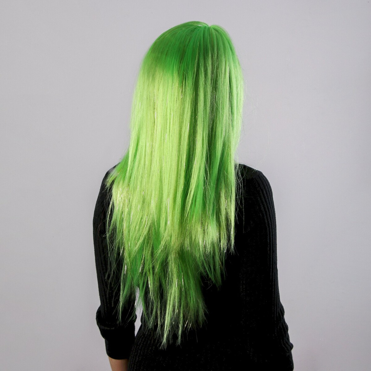 Карнавальный парик «Блеск» цвет зелёный - фото 2 - id-p201259269