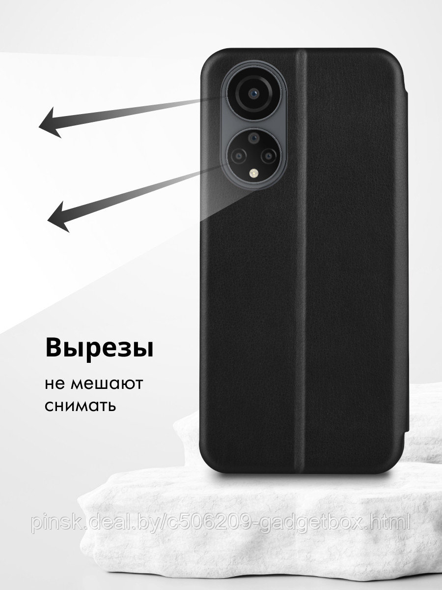 Чехол книжка для Huawei Honor X7 (черный) - фото 7 - id-p201259251