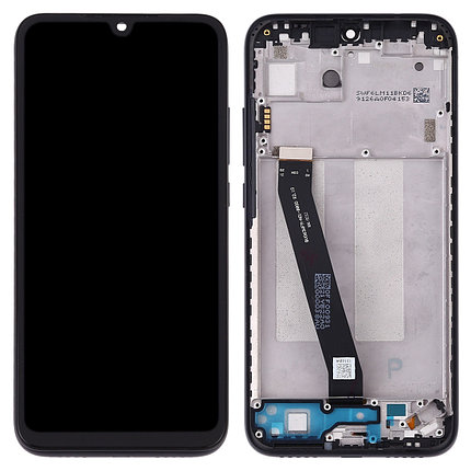 Дисплей (экран) для Xiaomi Redmi 7 c тачскрином и рамкой, черный, фото 2