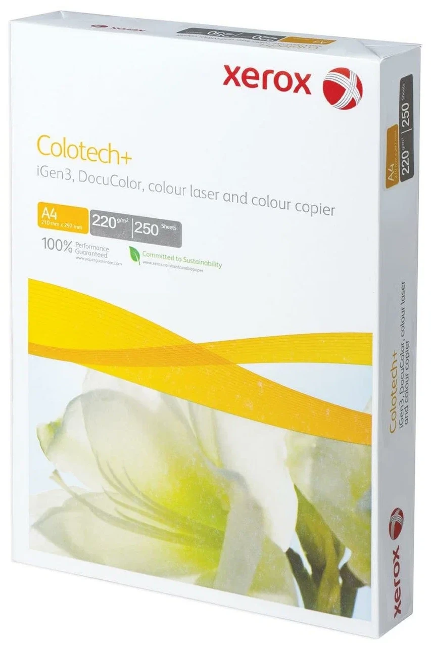 Бумага Xerox Colotech+, А4, 220г/м2, 250л (Цена с НДС)