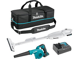 Makita CLX 245 SAX1 (пылесос, воздуходувка, 2 АКБ, сумка)