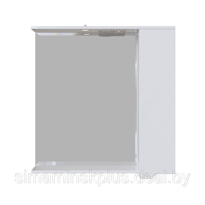 Шкаф-зеркало подвесной SanStar "Лайн 60" белый - фото 3 - id-p201262375