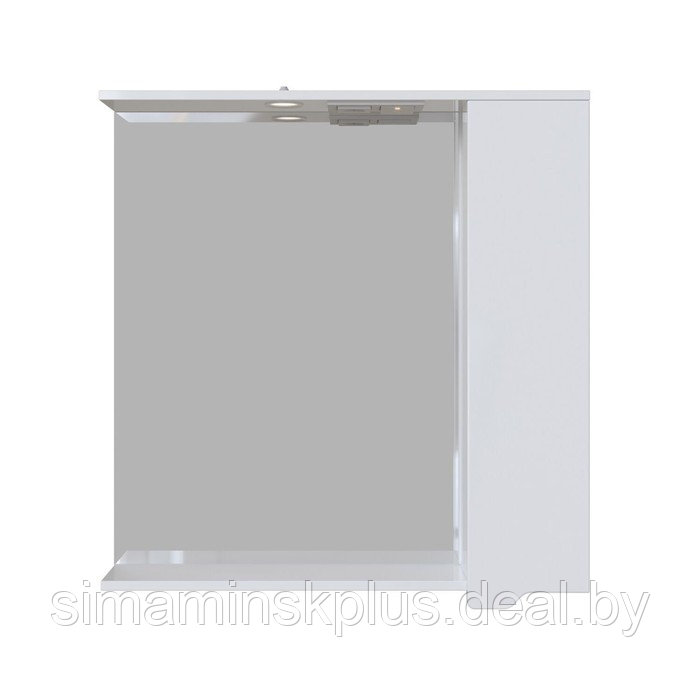 Шкаф-зеркало подвесной SanStar "Лайн 70" белый - фото 2 - id-p201262383