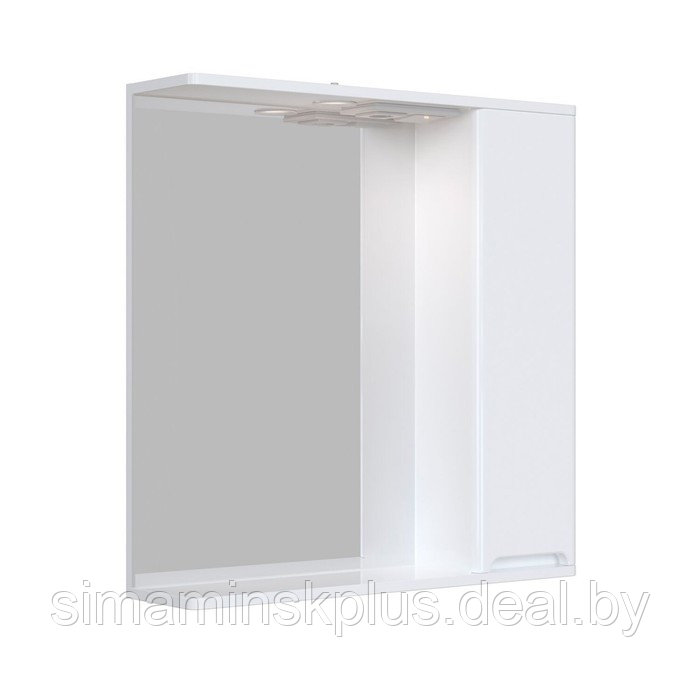 Шкаф-зеркало подвесной SanStar "Адель 70" белый - фото 2 - id-p201262387