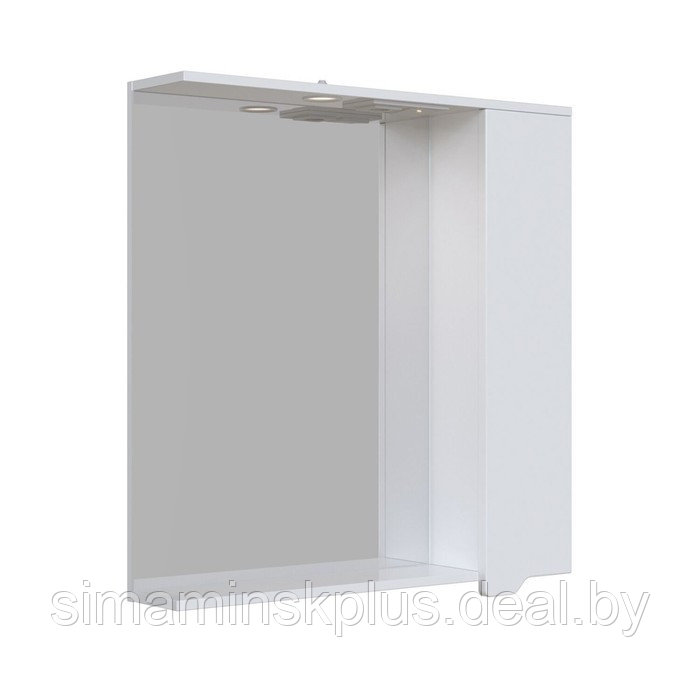 Шкаф-зеркало подвесной SanStar "Лайн 80" белый - фото 2 - id-p201262388