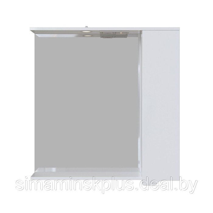 Шкаф-зеркало подвесной SanStar "Лайн 80" белый - фото 3 - id-p201262388