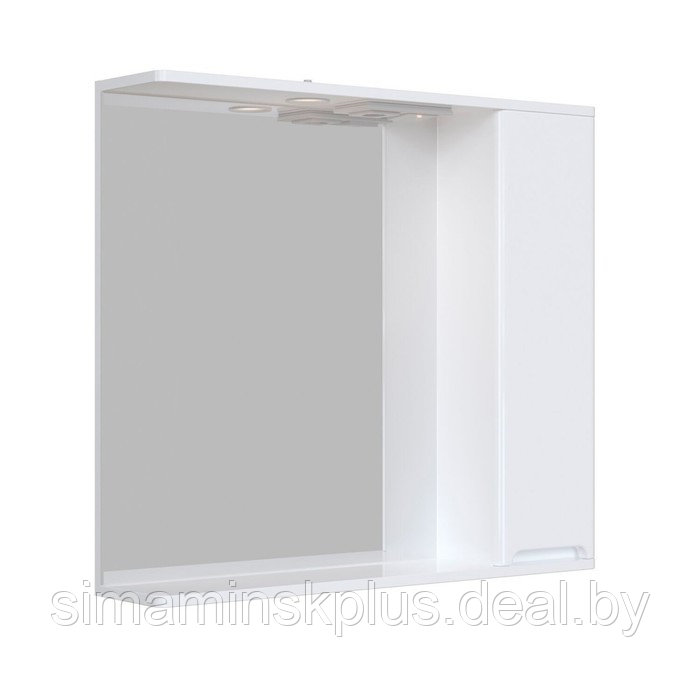 Шкаф-зеркало подвесной SanStar "Адель 80" белый - фото 2 - id-p201262392