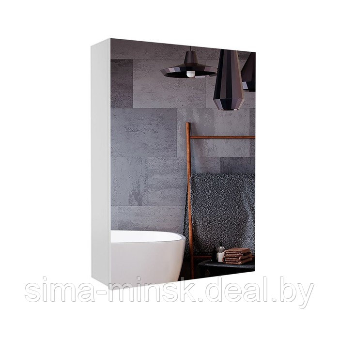 Шкаф-зеркало подвесной SanStar "Универсальный 40" белый - фото 1 - id-p201265781