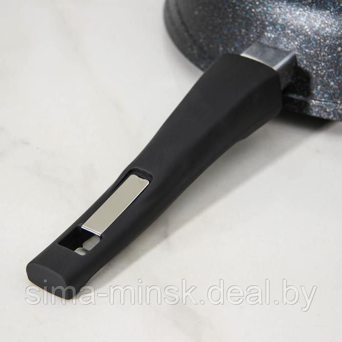 Сковорода «Гранит Star», d=28 см, съёмная ручка, антипригарное покрытие, цвет чёрный - фото 4 - id-p201266161