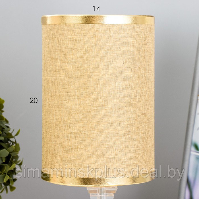 Настольая лампа "Мелисса" Е27 40Вт золото-шоколадный 14х14х29,5 см - фото 5 - id-p201263185