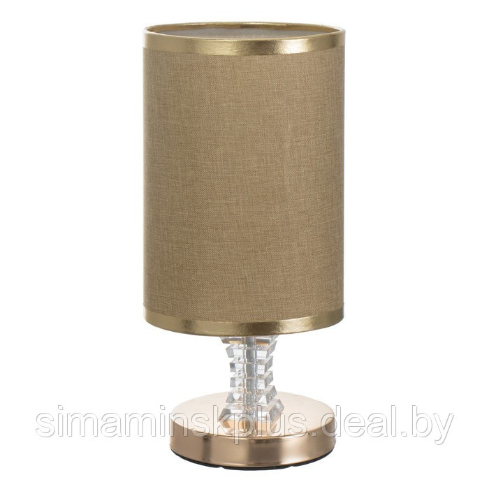 Настольая лампа "Мелисса" Е27 40Вт золото-шоколадный 14х14х29,5 см - фото 7 - id-p201263185
