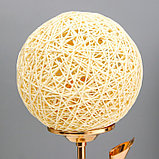 Настольная лампа "Шар" LED 3Вт золото 18х12х36 см, фото 6