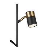 Настольный светильник 35Вт, 1хGU10, 44,5x15 см, чёрный, фото 4