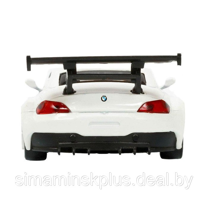 Машина металлическая BMW Z4 GT3 1:38, инерция, открываются двери, цвет белый - фото 5 - id-p201265031